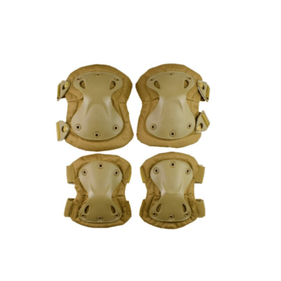 KIT RODILLERAS AIRSOFT ESTRELLA TAN1