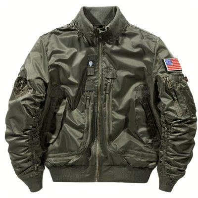 CHAQUETA DE VUELO VERDE  TALLA M1