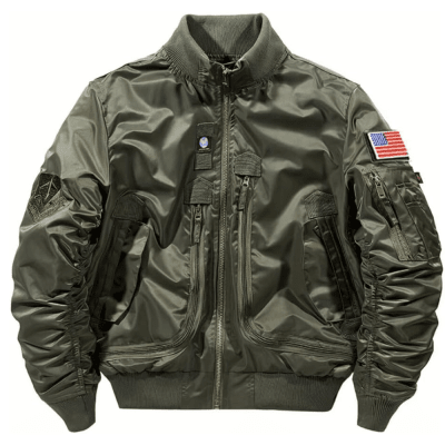 CHAQUETA DE VUELO VERDE  TALLA 3XL1