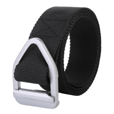 CINTURON HEBILLA TRIANGULAR NEGRO1