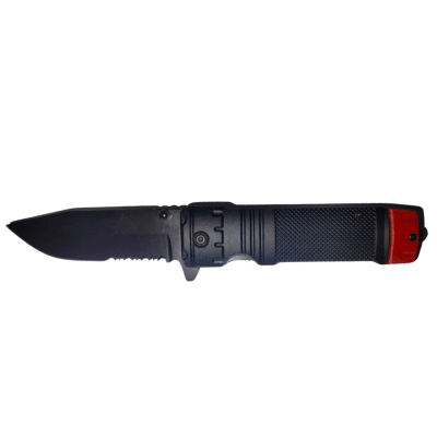 CUCHILLO METALICO PLEGABLE-DETALLE ROJO1