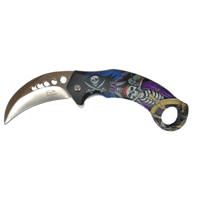 CUCHILLO STAINLESS-CARAMBIT CALAVERA1
