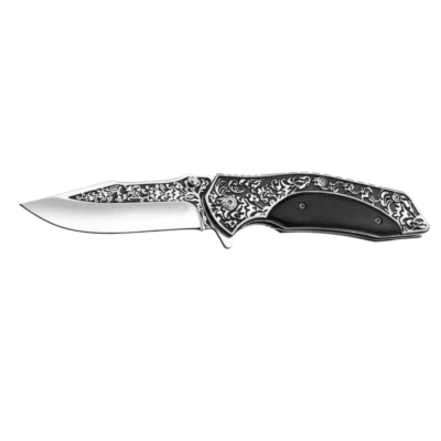 CUCHILLO GRABADO CON MADERA NEGRA1