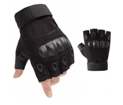 GUANTES COLOR NEGRO -SIN DEDOS TALLAS M-XL