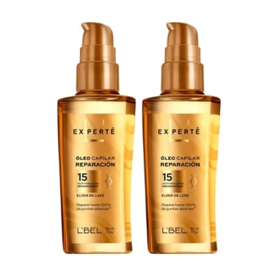 Pack x2 Oleo Capilar Reparación Experte Elixir De Luxe 90 ml LBEL1