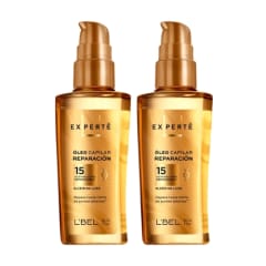 Pack x2 Oleo Capilar Reparación Experte Elixir De Luxe 90 ml LBEL