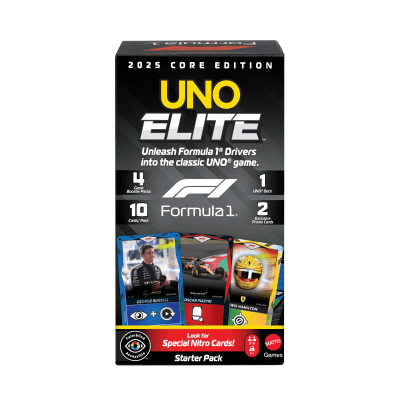 Juego de Cartas UNO Elite Fórmula 1 – Starter Pack1