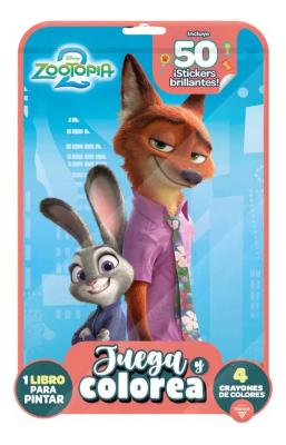 Libro Juega y Colorea Zootopia1