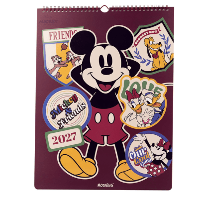 Calendario de Pared 2027 Mooving Mickey & Friends – 30 x 40 cm1
