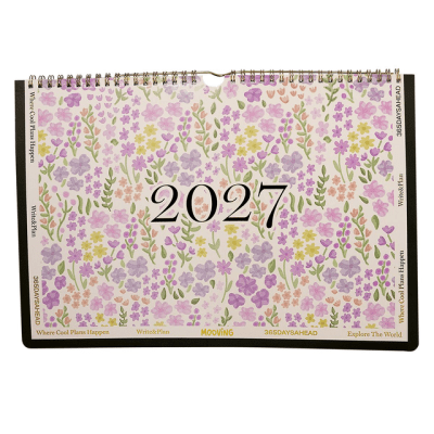Calendario de Pared 2027 Mooving Boho – 35 x 25 cm3