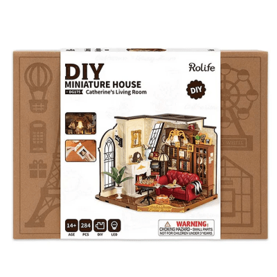 Casa en Miniatura Rolife Catherine's Living Room DG175 – Kit DIY2