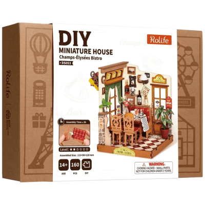 Miniatura Rolife Champs-Élysées Bistro DS053 – Kit DIY 160 Piezas2