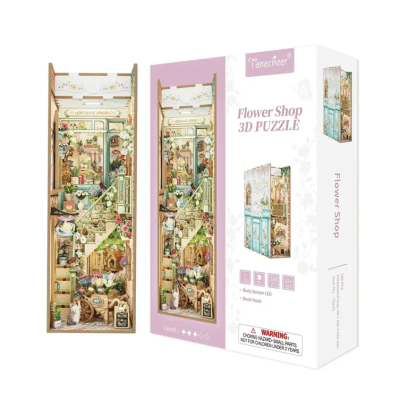 Book Nook Tonecheer Flower Shop TQ141 – Con Luz Automática1