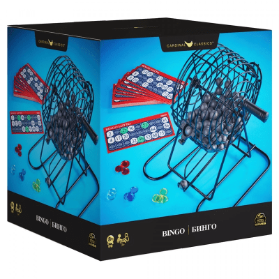 Bingo Lotto 90 con Bolillero Metálico – Cardinal Classics2