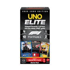 Juego de Cartas UNO Elite Fórmula 1 – Starter Pack
