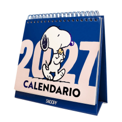 Calendario de Escritorio 2027 Mooving Snoopy – 16,5 x 16 cm