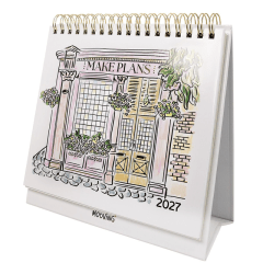 Calendario de Escritorio 2027 Mooving Travel – 16,5 x 16 cm