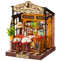 Miniatura Rolife Tipsy Cat Bar DS054 – Kit DIY 136 Piezas
