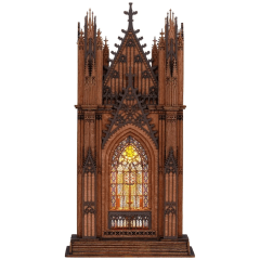 Catedral de Madera Rolife Twin-Tower Cathedral TGA01 – Con Luz