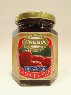 Delicias de Fresia Mermelada Frambuesa Sin Azúcar 200 gr.