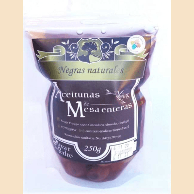 Olivar Tio Pedro Aceituna Negra 250 grs
