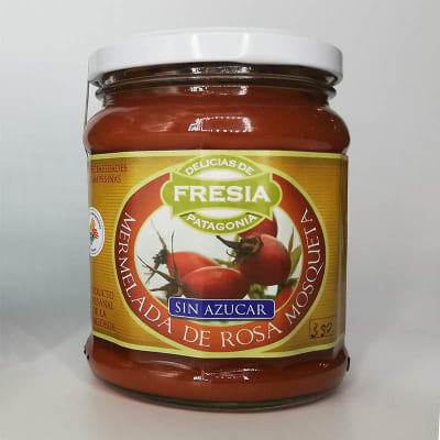 Delicias de Fresia Mermelada Rosa Mosqueta Sin Azúcar 350 gr.
