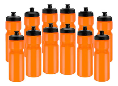 12 unid Botella Caramagiola plastica 700ml - Naranja