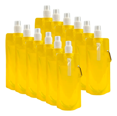 Pack 12 Unid Botella Flexible Amarillo