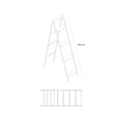 Escala de Aluminio 5 Peldaños
