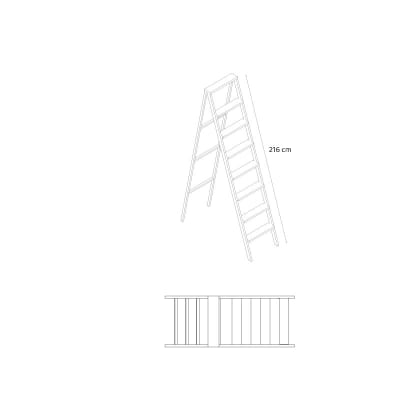 Escala de Aluminio 7 Peldaños