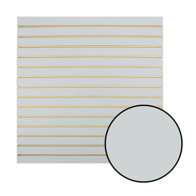 Panel Ranurado de MDF Color Gris