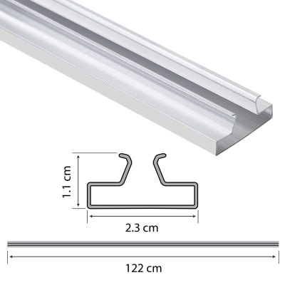 Perfil de Aluminio Para Ranurado