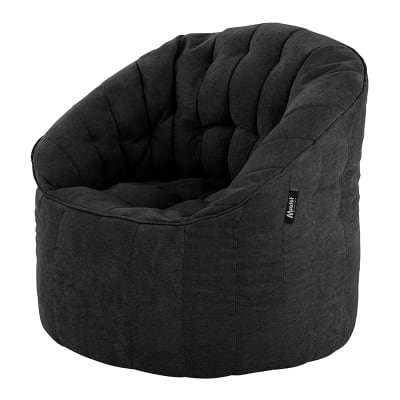 Sofá Pouf Shell V2 Color Negro Sin Relleno y Lavable