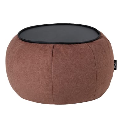 Mesa Pouf Modelo Ottoman London Café Sin Relleno y Lavable