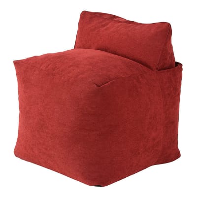 Sofá Pouf Modelo Just Me Color Rojo Sin Relleno y Lavable