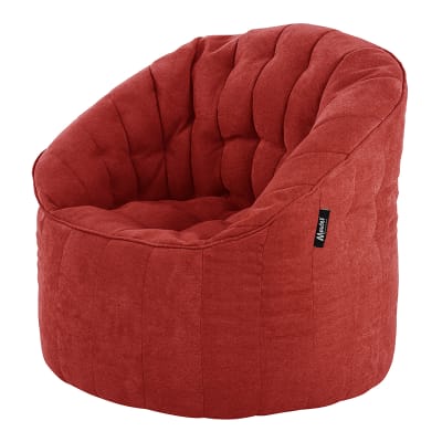 Sofá Pouf Shell V2 Color Rojo Sin Relleno y Lavable