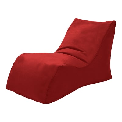 Sofá Pouf Modelo Outdoor Color Rojo Sin Relleno y Lavable