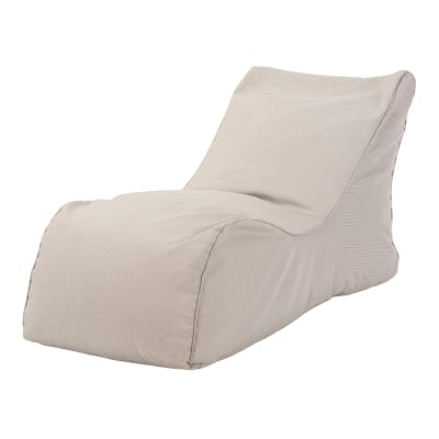 Sofá Pouf Modelo Outdoor Color Beige Sin Relleno y Lavable