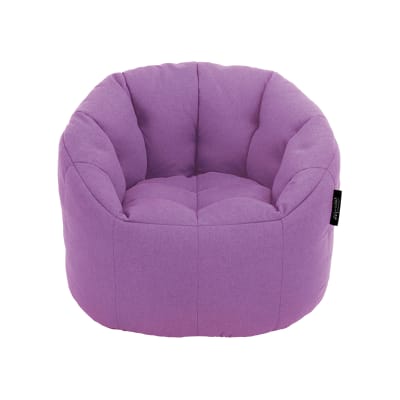 Sofá Pouf Modelo Shell Kids Color Lila Sin Relleno y Lavable