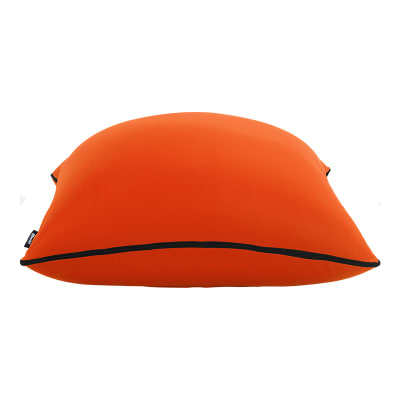 Sofá Pouf Modelo Cushion Seat Color Naranjo Sin Relleno y Lavable