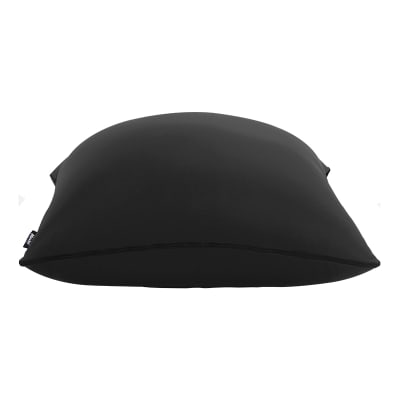 Sofá Pouf Modelo Cushion Seat Color Negro Sin Relleno y Lavable