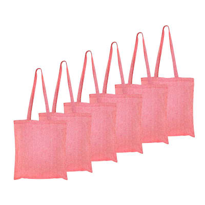 Pack 6 Bolsas Denim Rojo