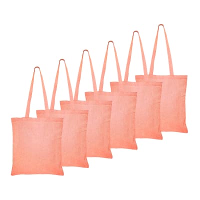 Pack 6 Bolsas Denim Naranja