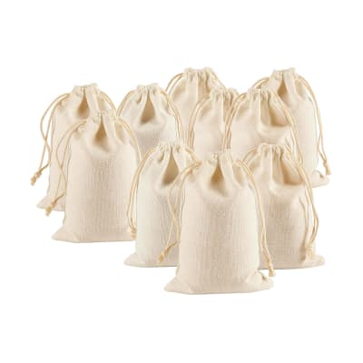 Pack 10u Saco Algodon 120gr - Crudo