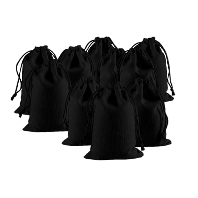 Pack 10u Saco Algodon 120gr - Negro