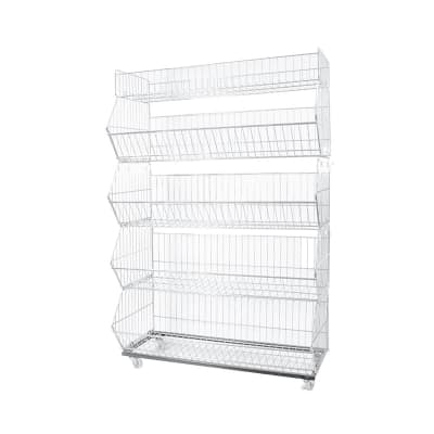 Canastillo Metálico Cromado 5 Niveles