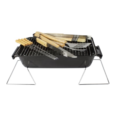 Set Bolso Cooler Parrilla y Herramientas