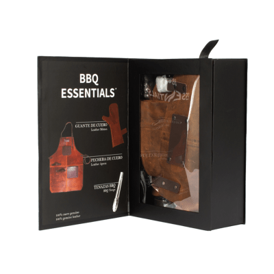 Set de Asador en Cuero de Búfalo