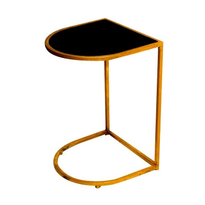 Mesa Lateral con Cubierta de Vidrio