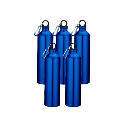 Pack x5 Botella Aluminio 800ml - Azul